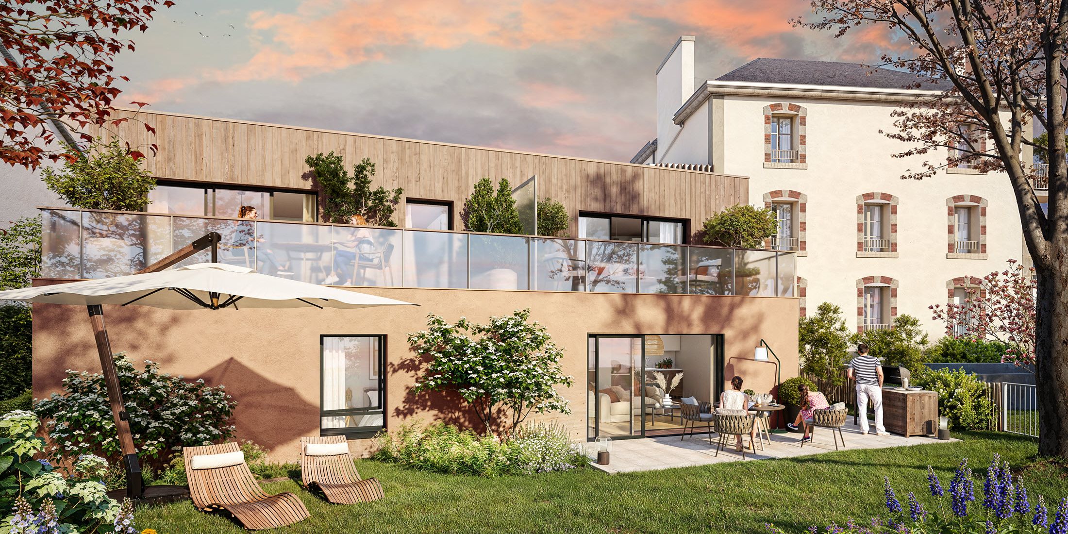 Maison côté jardin - Résidence Pavillon Foch - Vannes